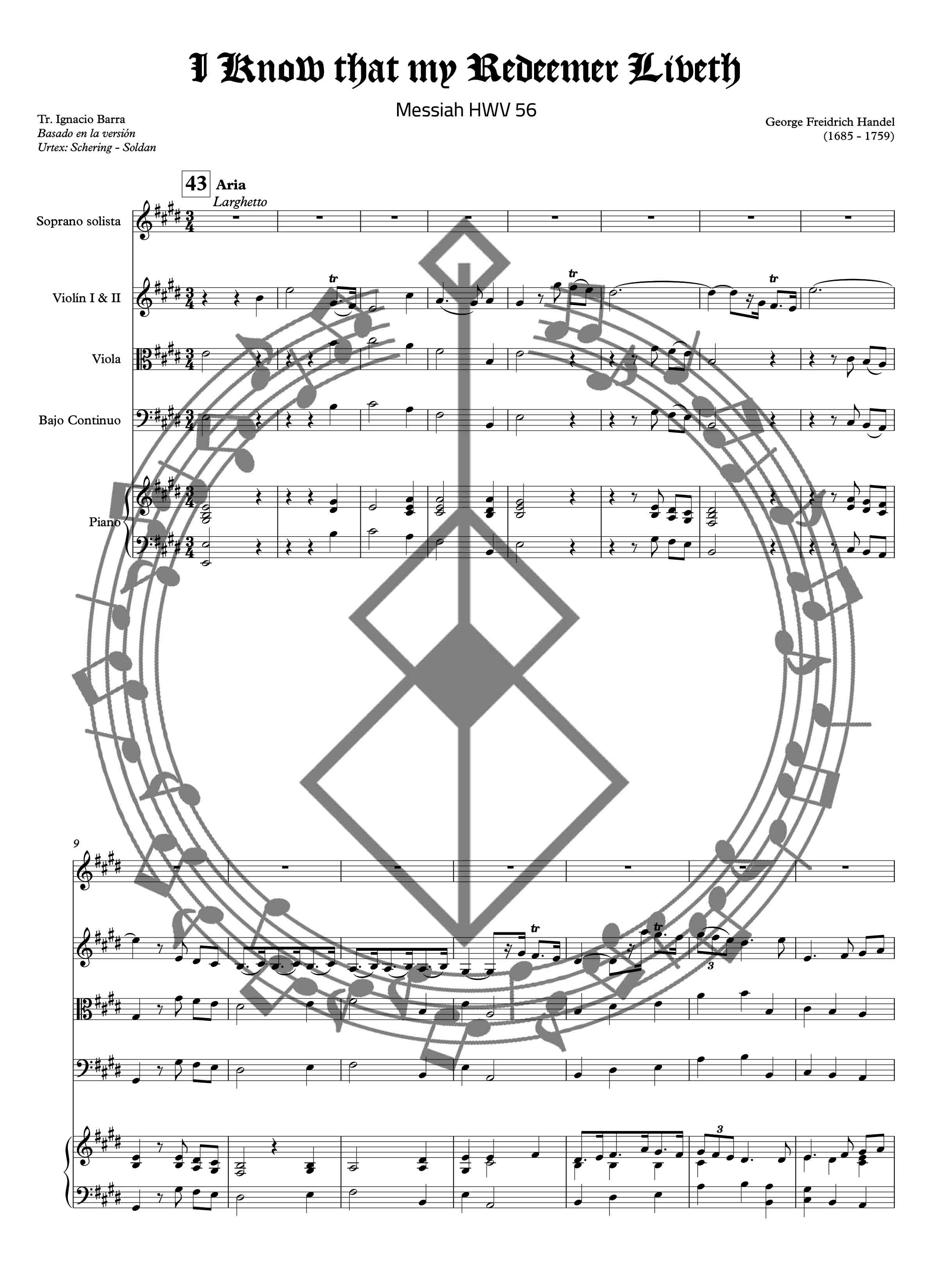 I Know that my Redeemer Liveth Full